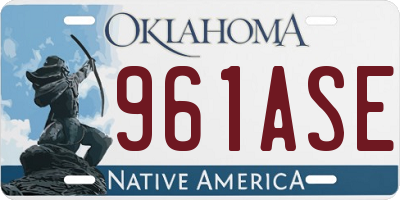 OK license plate 961ASE