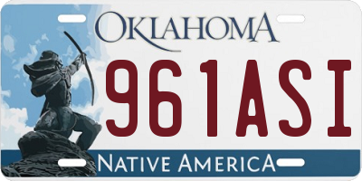 OK license plate 961ASI