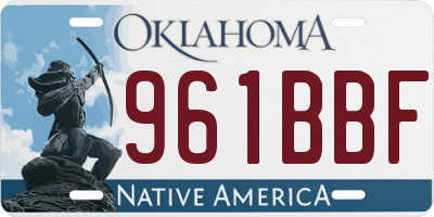 OK license plate 961BBF