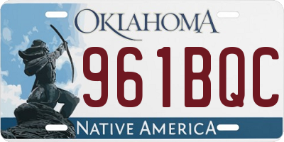OK license plate 961BQC
