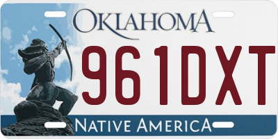 OK license plate 961DXT