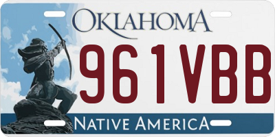 OK license plate 961VBB