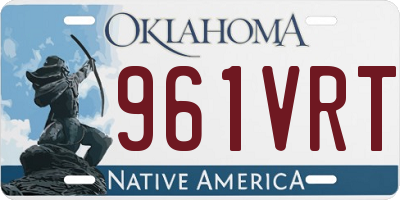 OK license plate 961VRT