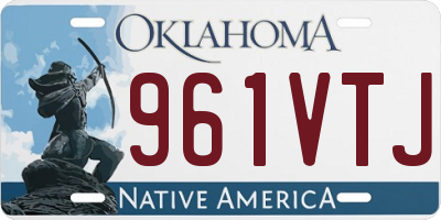 OK license plate 961VTJ