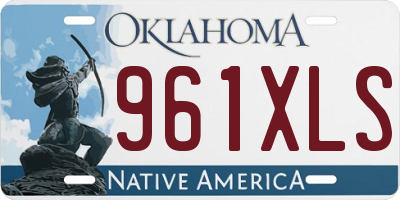 OK license plate 961XLS