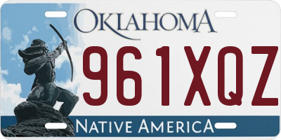 OK license plate 961XQZ