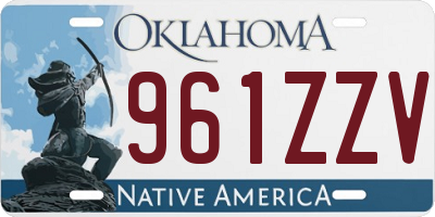 OK license plate 961ZZV