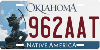 OK license plate 962AAT