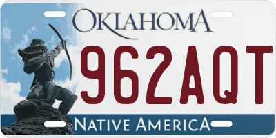 OK license plate 962AQT