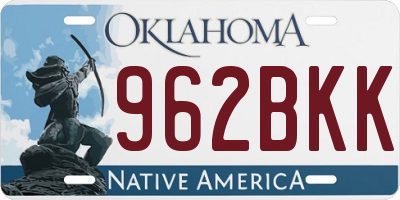 OK license plate 962BKK