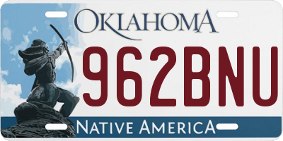OK license plate 962BNU