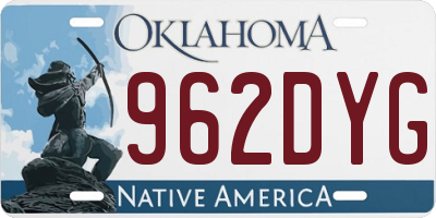 OK license plate 962DYG