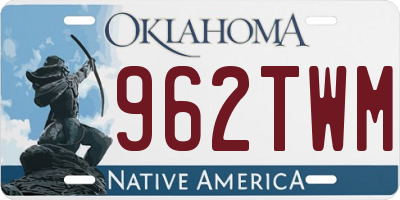 OK license plate 962TWM