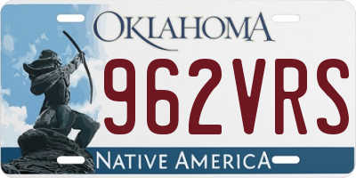 OK license plate 962VRS