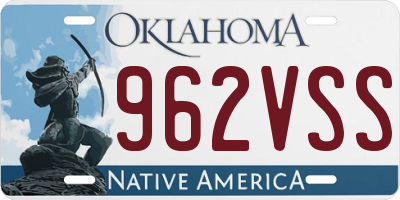OK license plate 962VSS
