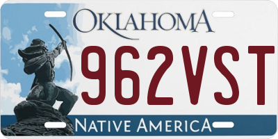 OK license plate 962VST