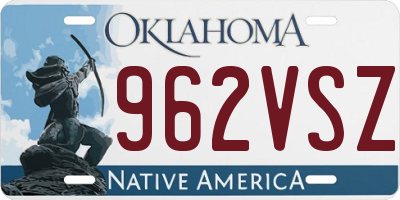 OK license plate 962VSZ