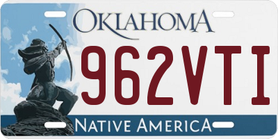 OK license plate 962VTI