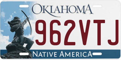 OK license plate 962VTJ