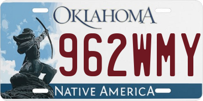 OK license plate 962WMY