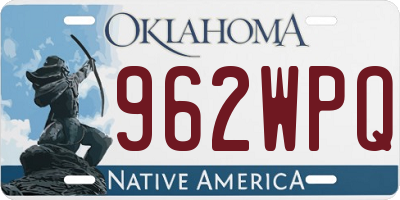 OK license plate 962WPQ