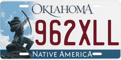 OK license plate 962XLL