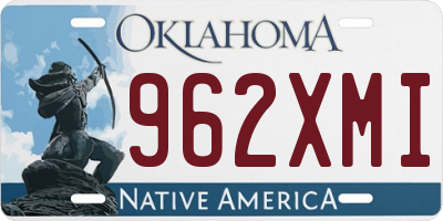 OK license plate 962XMI