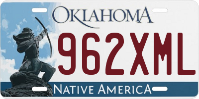 OK license plate 962XML