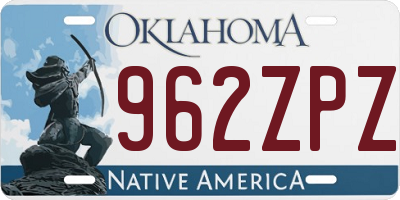 OK license plate 962ZPZ