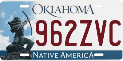 OK license plate 962ZVC