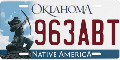 OK license plate 963ABT