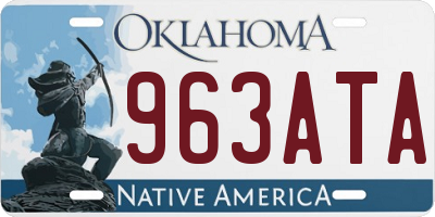 OK license plate 963ATA
