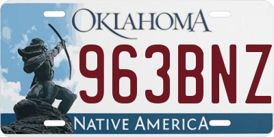 OK license plate 963BNZ