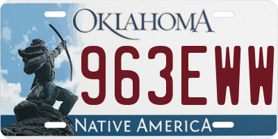 OK license plate 963EWW