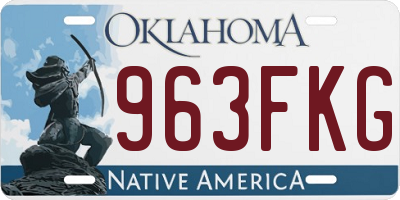 OK license plate 963FKG