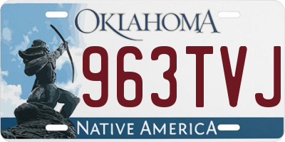 OK license plate 963TVJ