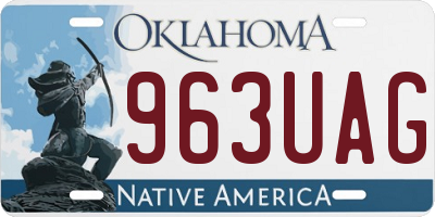 OK license plate 963UAG