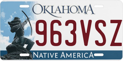 OK license plate 963VSZ