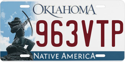 OK license plate 963VTP