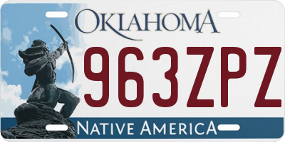 OK license plate 963ZPZ