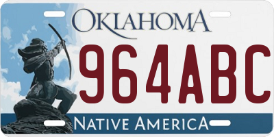 OK license plate 964ABC