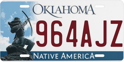 OK license plate 964AJZ