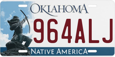OK license plate 964ALJ