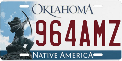 OK license plate 964AMZ