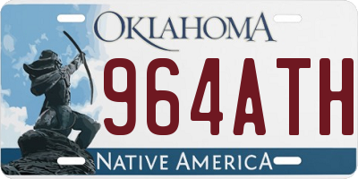 OK license plate 964ATH