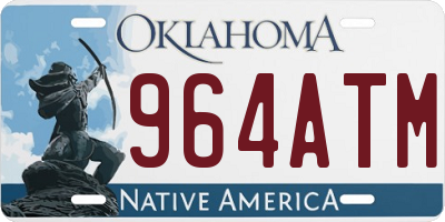 OK license plate 964ATM