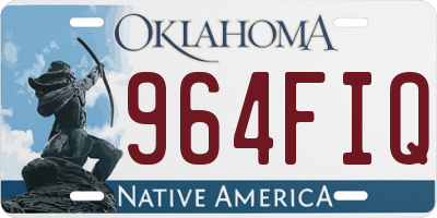 OK license plate 964FIQ