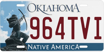 OK license plate 964TVI