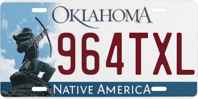 OK license plate 964TXL