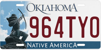 OK license plate 964TYO